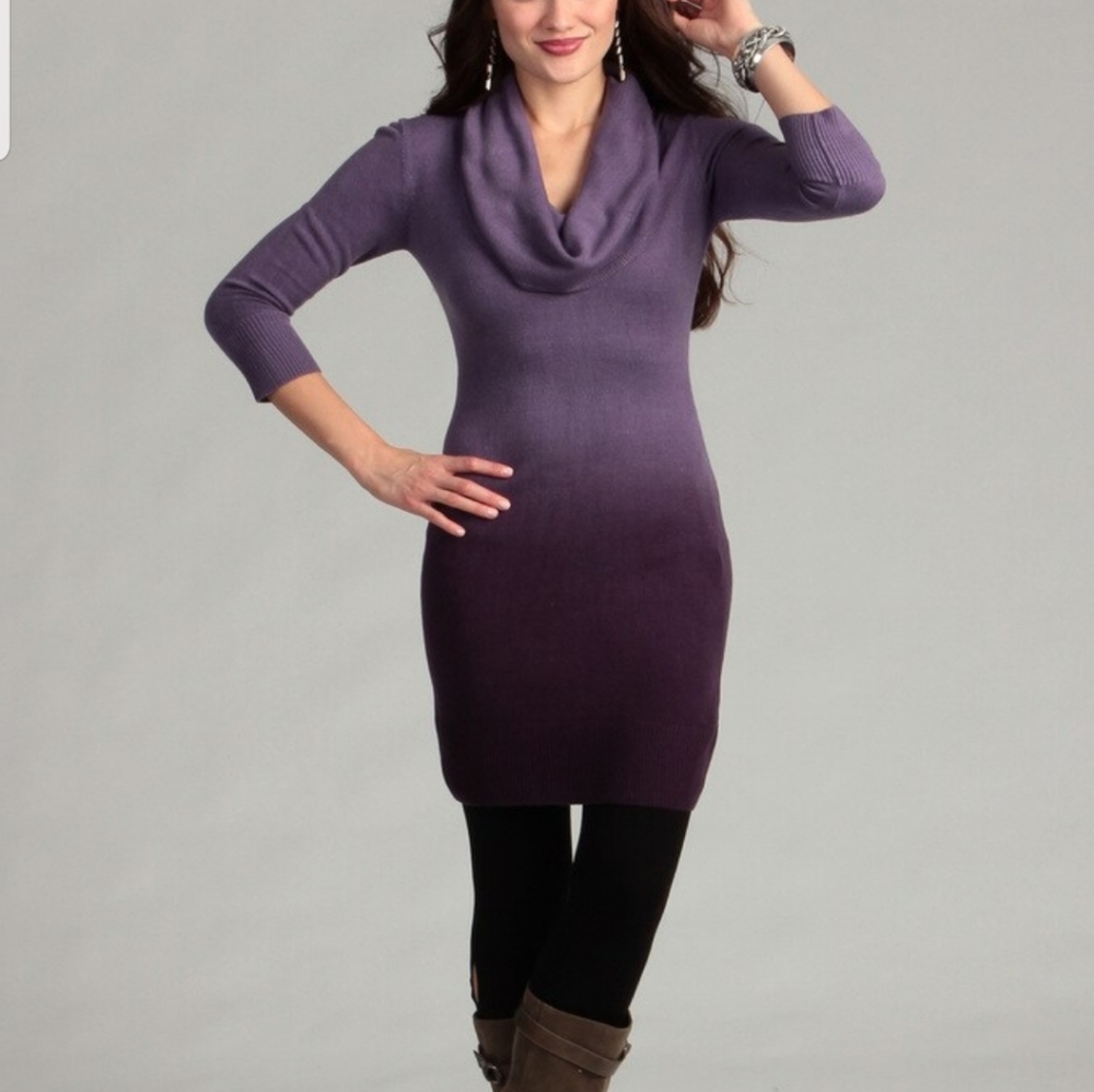 Connected apparel sweater dress